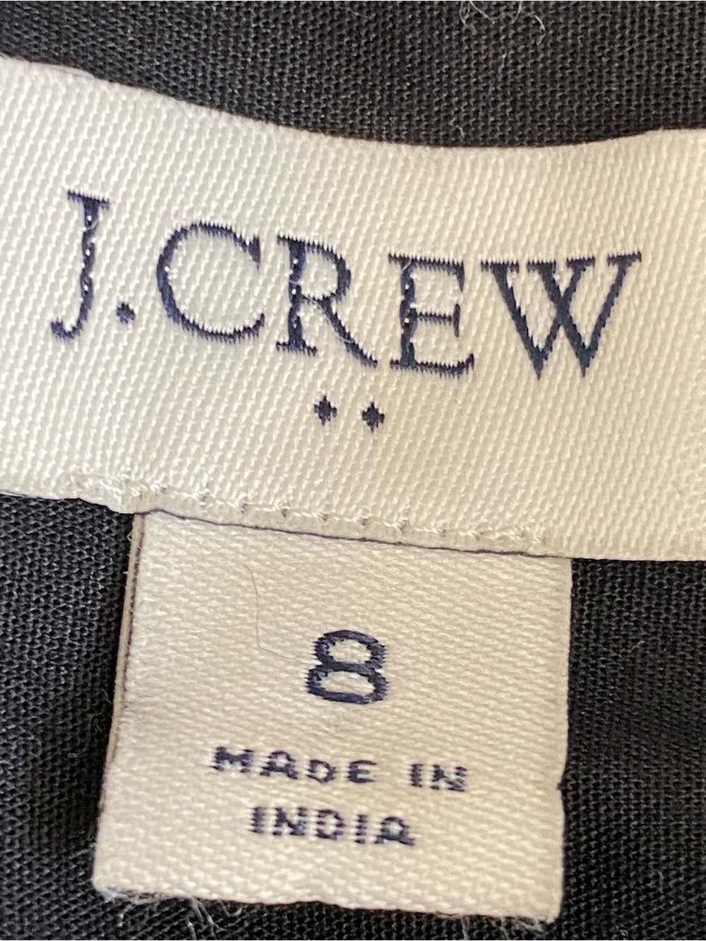 J. Crew Black Long-Sleeve Button-Front Shirt Dress with Waist Tie - Picture 13 of 13